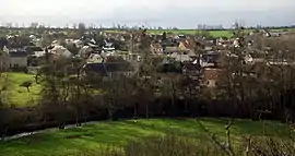 A partial view of the village of Laize-la-Ville