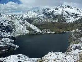 Lake Harris after snow