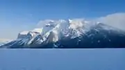 Lake Minnewanka in winter