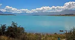 Photograph of Lake Tekapo and Mount Cook