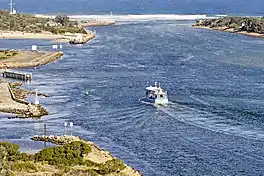 The Entrance to Gippsland Lakes at Lakes Entrance