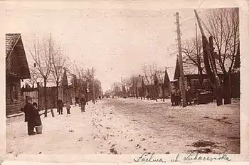 Lakhva in 1926 (then Łachwa, Poland), ulica Lubaczyńska (Lubaczynska Street)