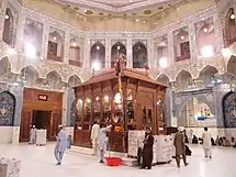 Interior of the shrine