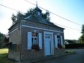 The town hall in Laleu