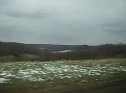 View of countryside in Lancaster Township from U.S. Route 19