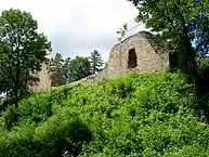 Picturesque ruins of Lanckorona Castle constructed in 1336, defended in 1771