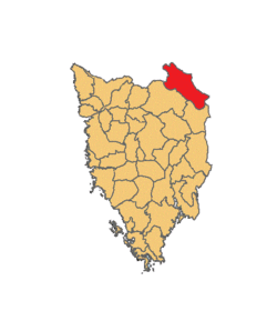 Location of Lanišće municipality in Istria