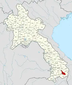 Location in Laos