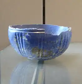 Lapis lazuli bowl from Iran, end of 3rd – beginning of 2nd millennium BC (Louvre Museum)