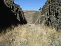 Large rock cut the Great Northern Railway crews had to make in 1909.  2007 photo