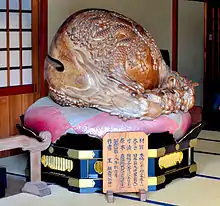 One of the largest wooden fish in the world, located at Hasedera in Kamakura, Japan