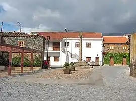 The pelourinho in the main square of Frechas