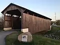 The Larkin Covered Bridge was once located in Milford Mills.