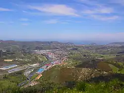 View of the town from the south (at Buruntza mountain)