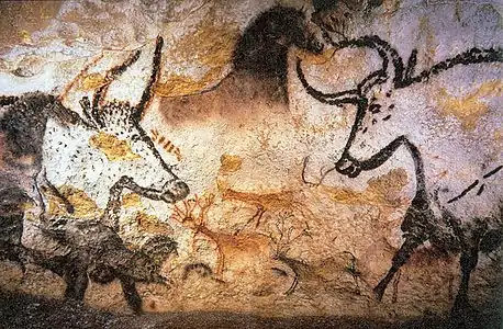 Image 11Lascaux, Bulls and Horses (from History of painting)