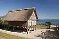 Bronze Age house reconstruction (c. 1000 BC), Laténium museum, Switzerland