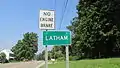 Latham community sign.