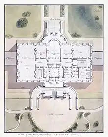 Image 18Site and principle storey plan of the White House, Washington DC (from Portal:Architecture/Civic building images)