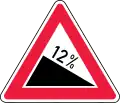 Steep descent