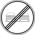 End of overtaking prohibition