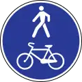 Cycle and pedestrian path