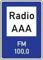 Radio channel for providing road traffic information