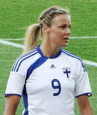 Laura Österberg Kalmari scored two goals for hosts Finland