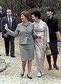 Kiyoko Fukuda and Laura Bush on 18 February 2002.