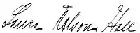 American Vaudeville and Silent Movie Actress Laura Nelson Hall's Signature