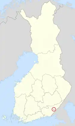 Location of Lauritsala in Finland