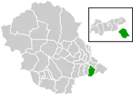 Location within Lienz district