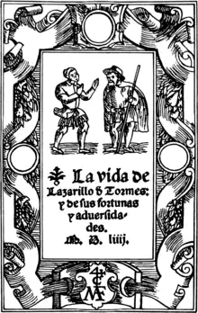 Image 24The modern picaresque began with the Spanish novel Lazarillo de Tormes (1554) (title page) (from Picaresque novel)