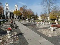 Square near the church