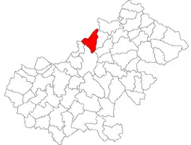 Location in Satu Mare County