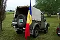 ARO M461 with the flag of socialist Romania