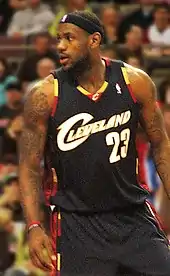 LeBron James at a game