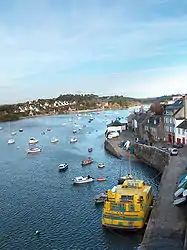 Port of Le Conquet with bridge