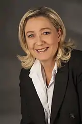 National Front: Party president and MEP Marine Le Pen was selected on 16 May 2011.