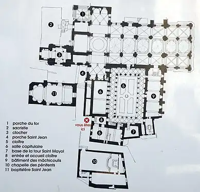 Plan of the cathedral