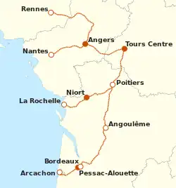 Le Train's proposed network map