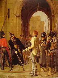 General Daumesnil : "I shall surrender Vincennes when I get my leg back".