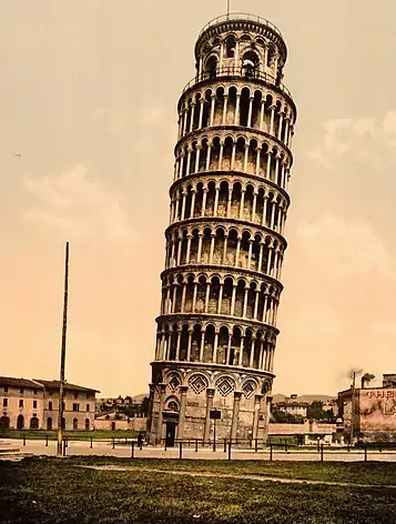 Leaning Tower of Pisa in the 1890s