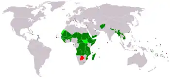 Image 9  Least developed economies according to ECOSOC  Least developed economies out of scope of the ECOSOC  Graduated to developing economy (from Developing country)