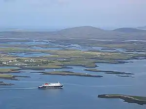 Skerry zone of a strandflat in Lochmaddy, Hebrides.