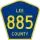 County Road 885 marker