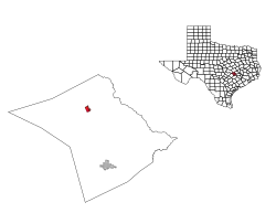 Location of Lexington, Texas