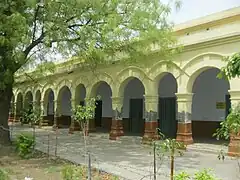 Left side school building