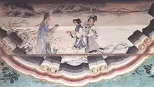 Image from the Summer Palace, Beijing, China, depicting the legend