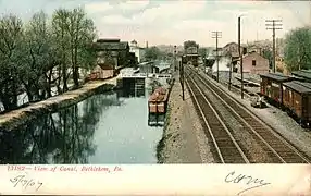 The canal passing through Bethlehem, 1907