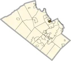 Location of Hokendauqua in Lehigh County, Pennsylvania